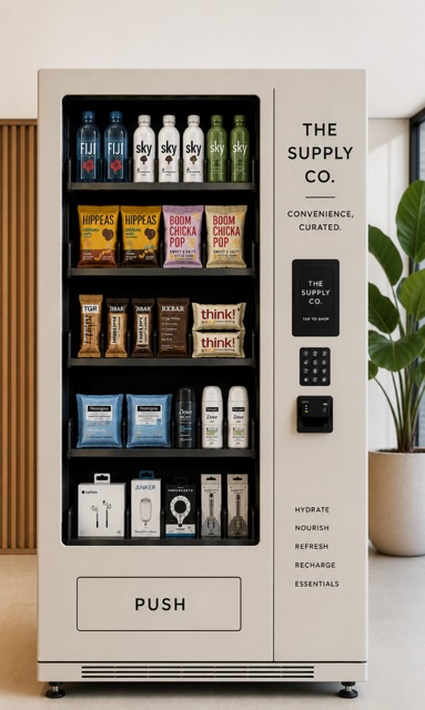 The Supply Co. vending machine — curated everyday essentials